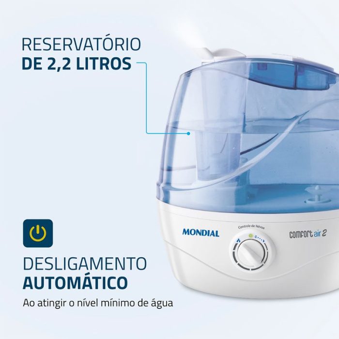 Umidificador de Ar Ultrassônico Mondial Comfort Air 2 NUA-02 - Image 5