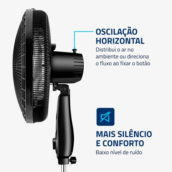Ventilador Coluna 40cm Super Power Mondial- VSP-40C-NB - Image 5