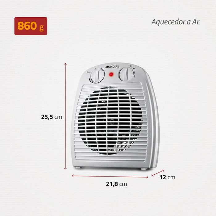 Aquecedor de Ar Mondial A-08 - Image 5