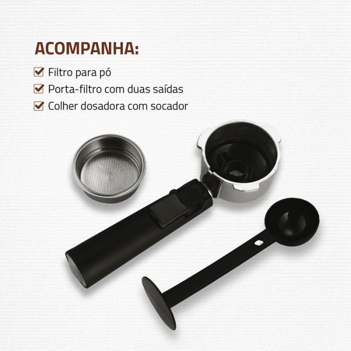 Cafeteira Espresso Dolce Crema 20 Bar Mondial C-20-EC - Image 6