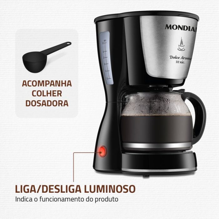Cafeteira Elétrica Mondial Dolce Arome 32 C-32-32X - Image 6