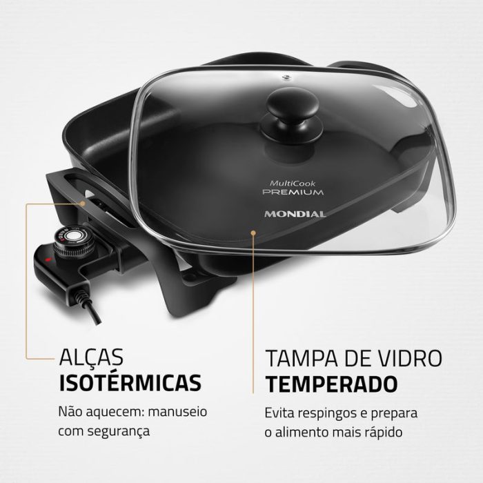 Panela Elétrica Grill Mondial PE-49 - Image 6