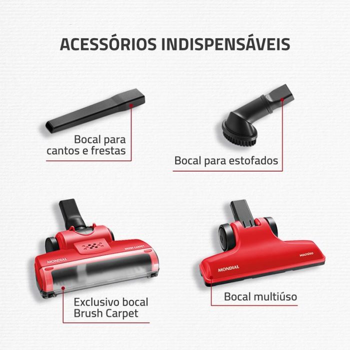 Aspirador de Pó Mondial Brush Carpet 1200 AP-25 - Image 6