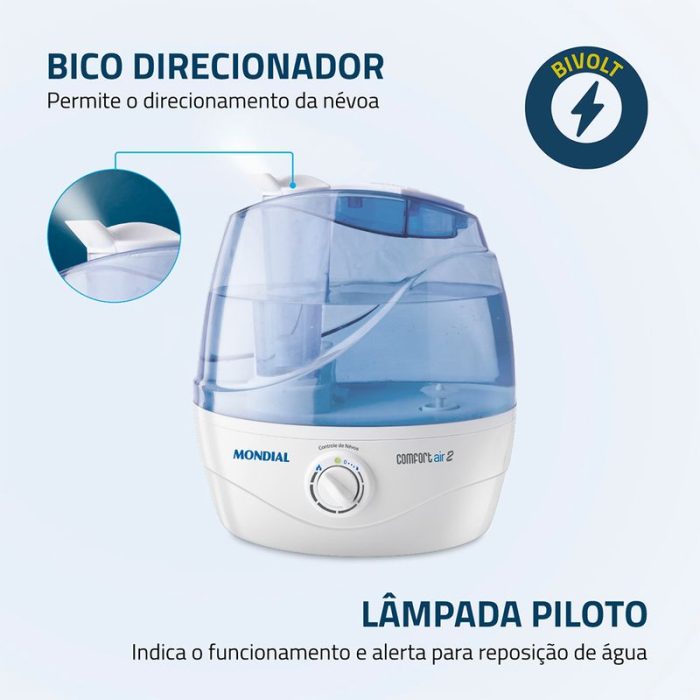 Umidificador de Ar Ultrassônico Mondial Comfort Air 2 NUA-02 - Image 6