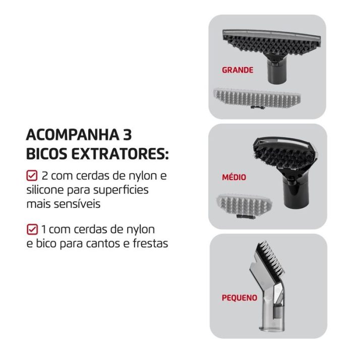 Extratora e Higienizadora Portátil Deep Cleaner I Mondial 1650W - EXP-01-R - Image 6