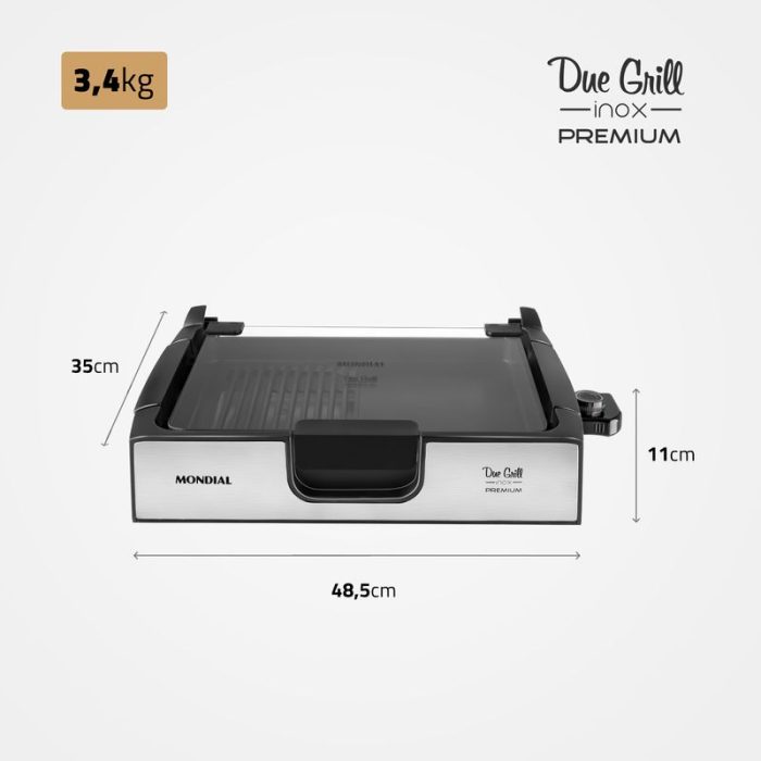 Chapa Mondial Due Grill Premium G-10 - Image 7