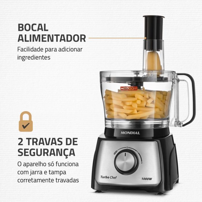 Multiprocessador Turbo Chef 7 em 1 Mondial MPN-01-BE - Image 7
