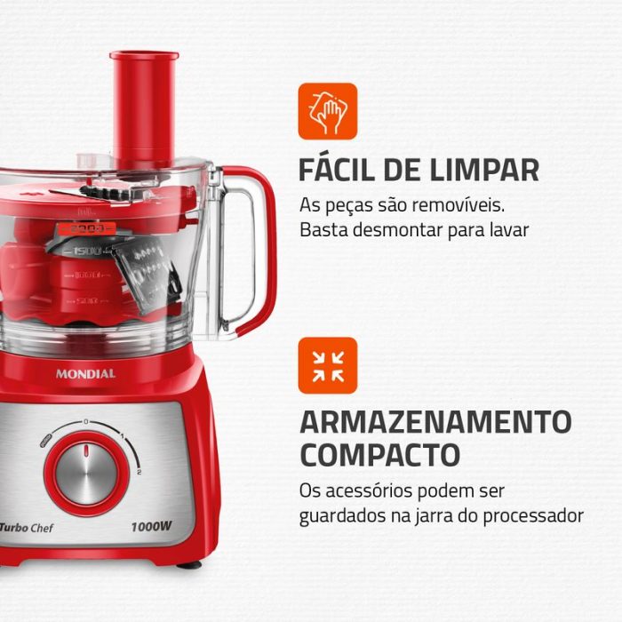 Multiprocessador Turbo Chef 5 em 1 Mondial MPN-01-R - Image 7