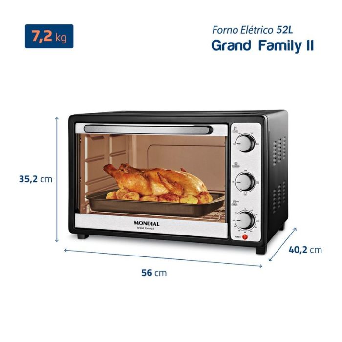 Forno Elétrico Mondial 52L Grand Family II - FR-52 - Image 7