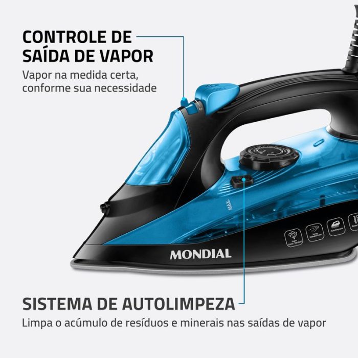 Ferro de Passar a Vapor Mondial F-53 - Image 7