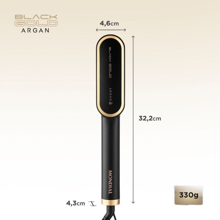 Escova Alisadora Black Gold Mondial EA-06 - Image 7