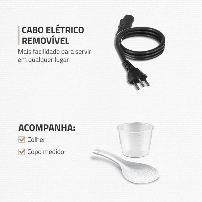 Panela de Pressão Elétrica Pratic Cook 3 L Premium I PE-47-3L-I - Image 8