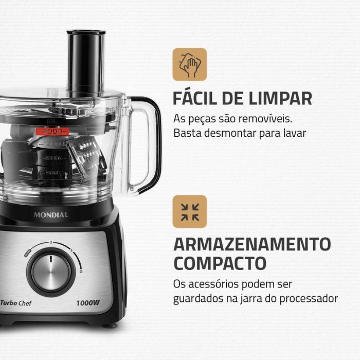 Multiprocessador Turbo Chef 7 em 1 Mondial MPN-01-BE - Image 8