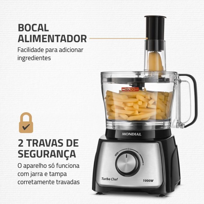 Multiprocessador Turbo Chef 9 em 1 Mondial MPN-01-BF - Image 8