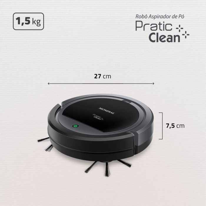 Robô Aspirador de Pó Pratic Clean Mondial RB-11 - Image 8