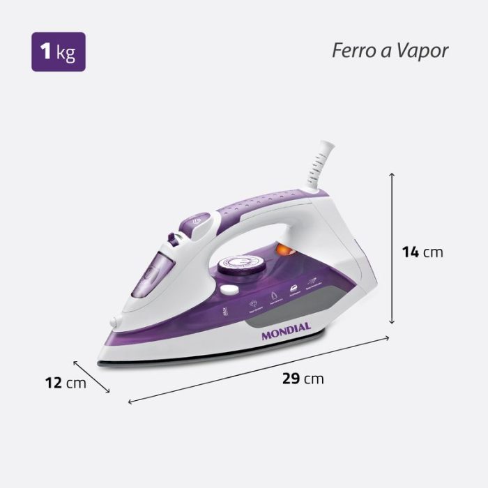 Ferro a Vapor Mondial Ceramic Express F-40 - Image 8