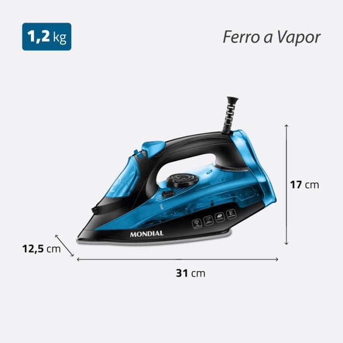 Ferro de Passar a Vapor Mondial F-53 - Image 8