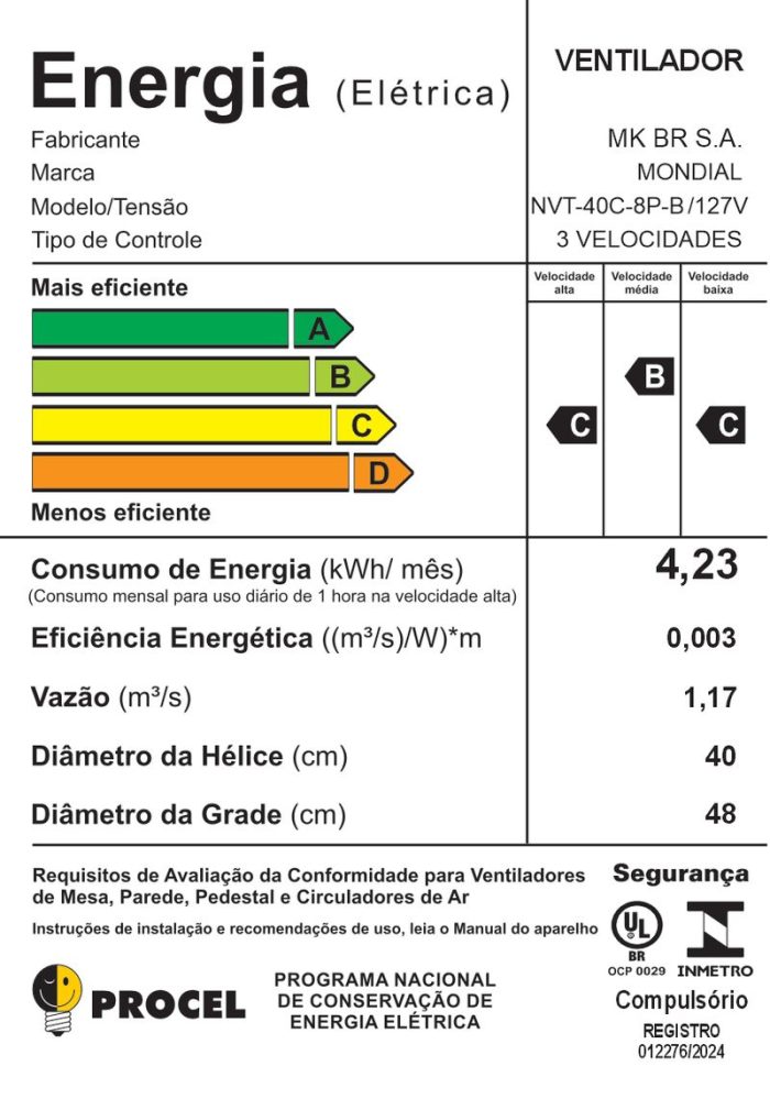 NVT-40C-8P-B - Ventilador de Coluna 40cm Turbo - Image 8