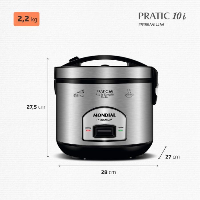 Panela Elétrica Mondial Pratic 10I PE-42-10X - Image 8