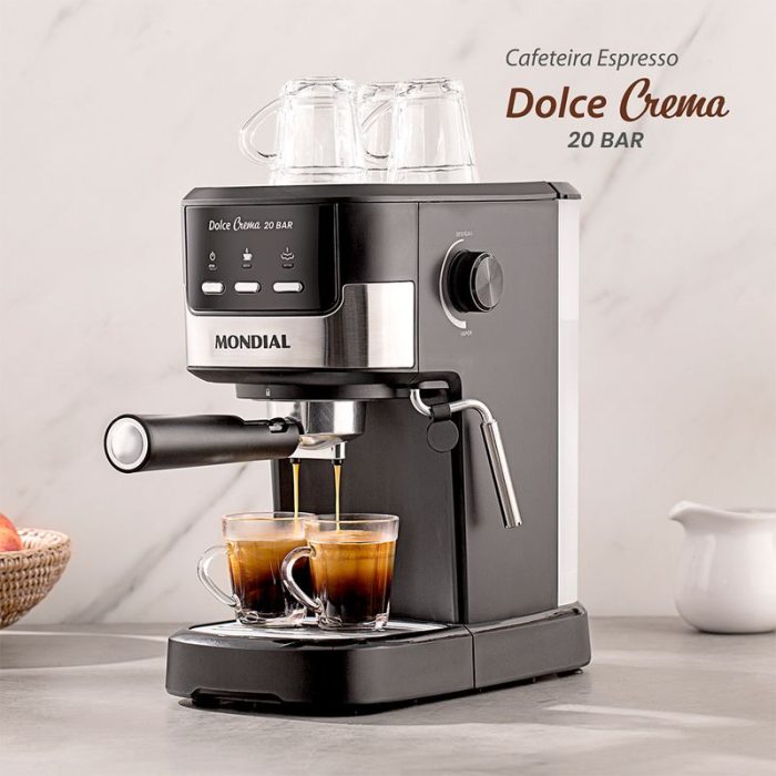 Cafeteira Espresso Dolce Crema 20 Bar Mondial C-20-EC - Image 9